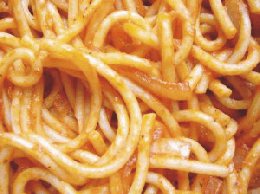 Spaghetti - nom, nom, nom, nom.
