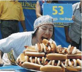 Writer's block? Blame hot dog eating competitions.